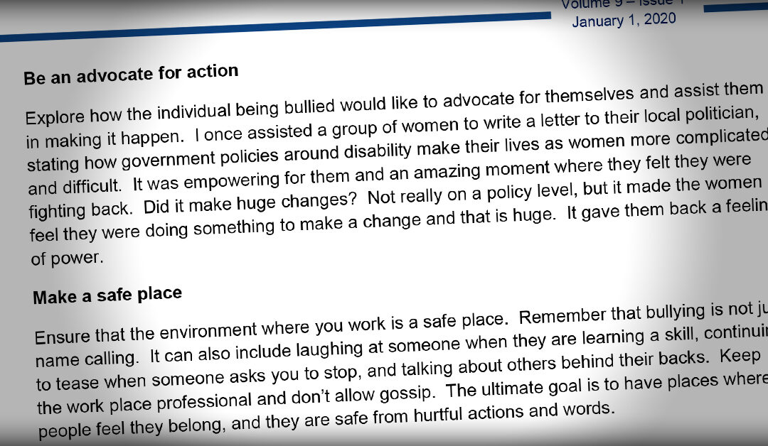 International Journal: Bullying and Social Violence