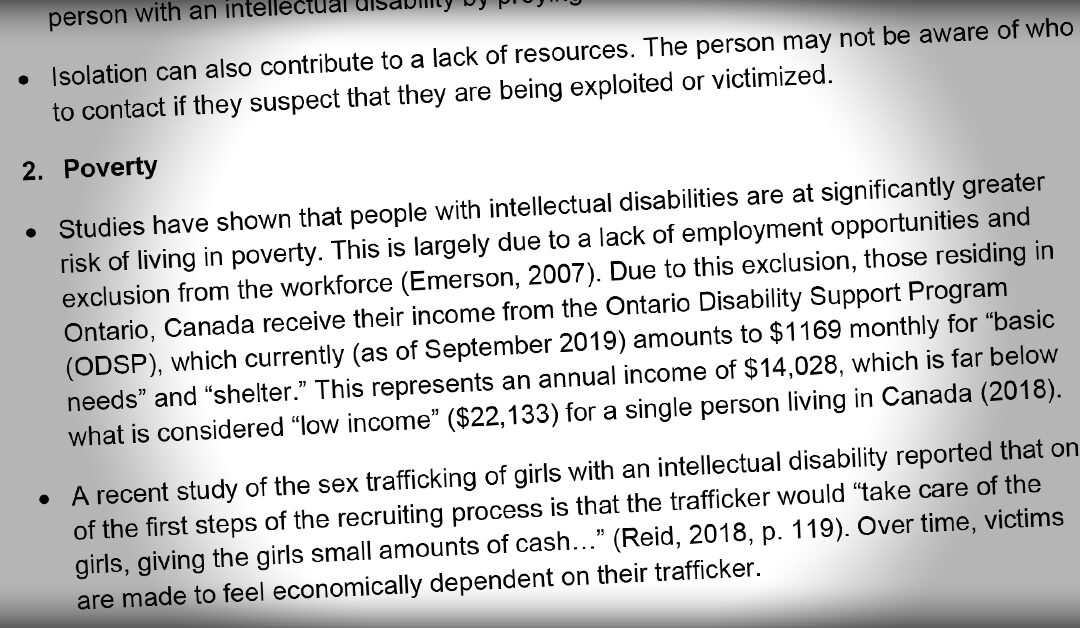 International Journal: Human Trafficking And People With IDD