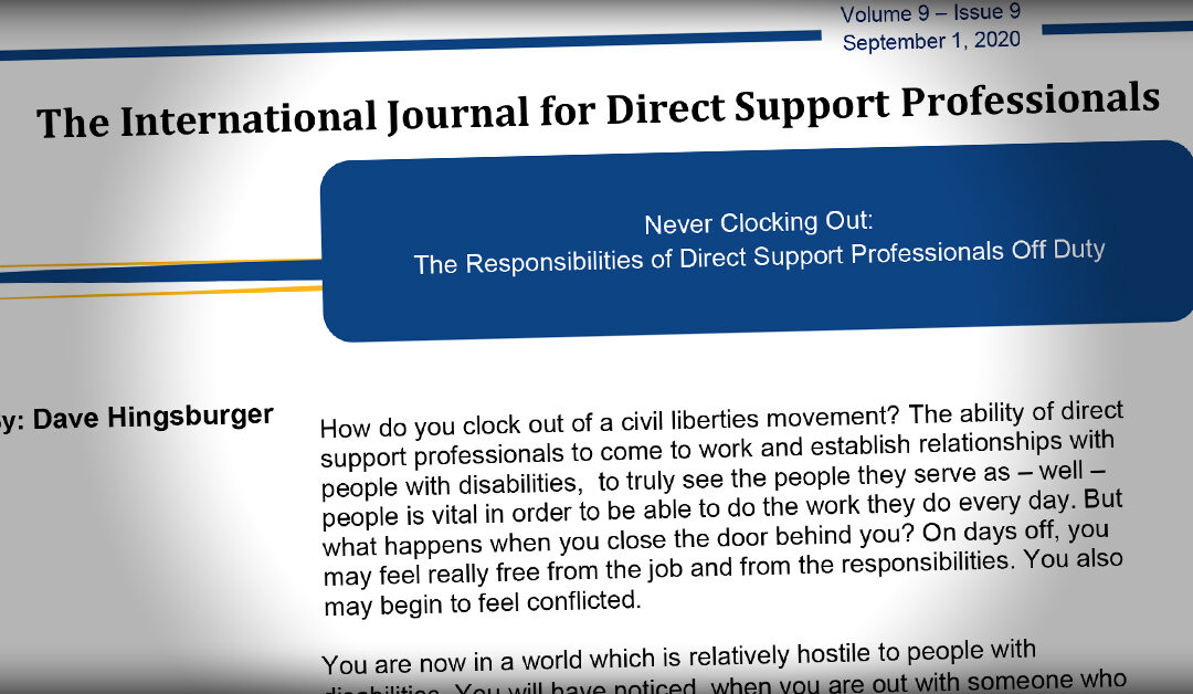 International Journal: Responsibilities of DSPs Off Duty