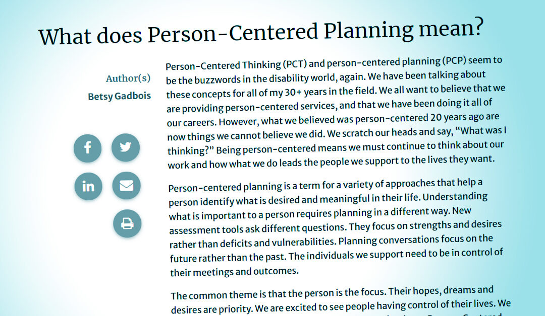 Frontline Initiative: Person-Centered Practices
